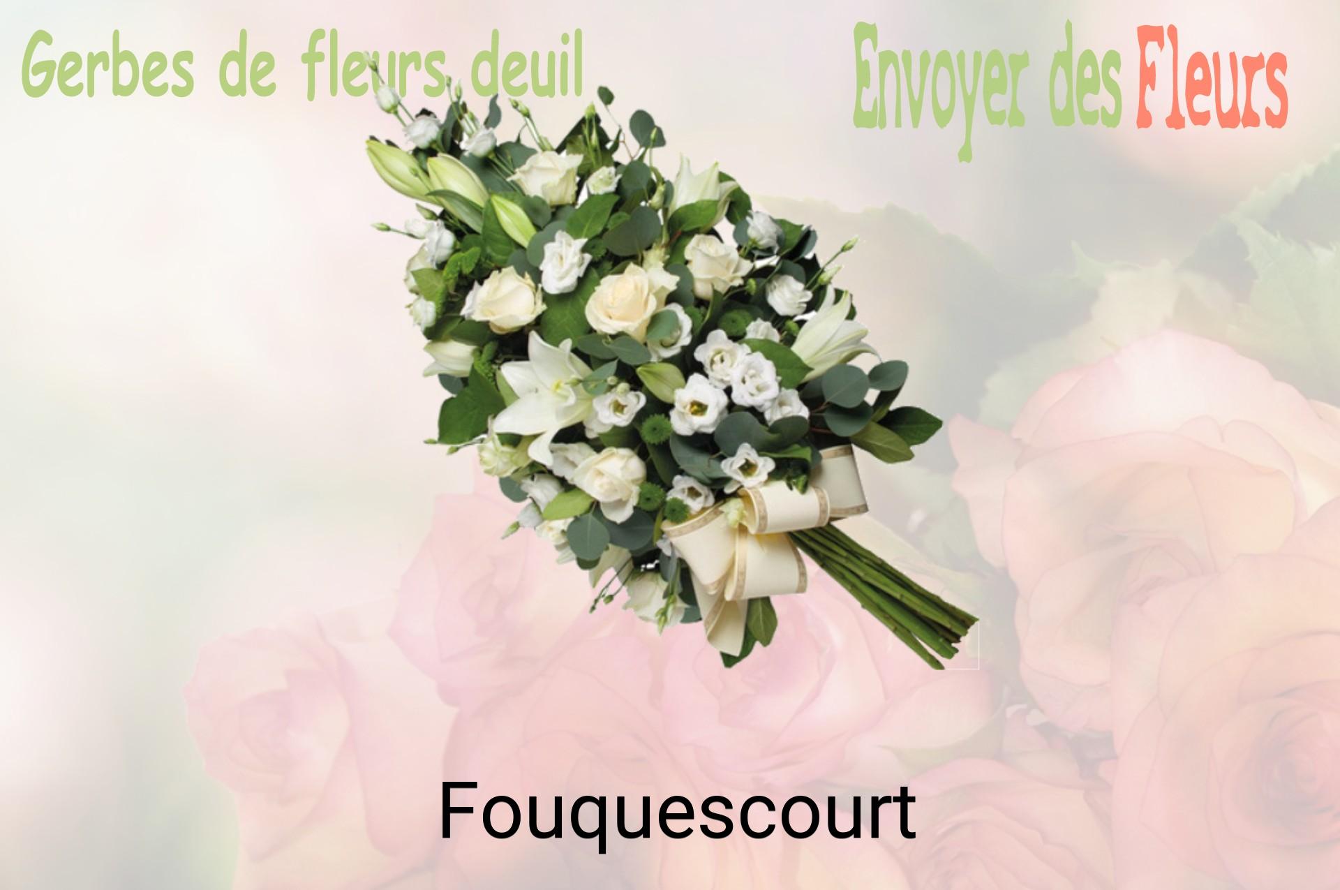 Gerbe de fleurs de deuil livrée à Fouquescourt